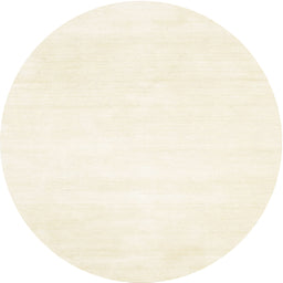 Round Machine Washable Contemporary Blanched Almond Beige Rug, wshcon117