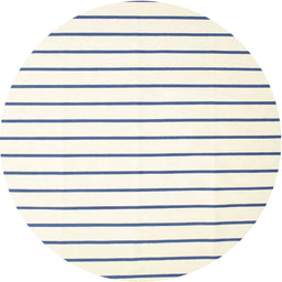 Round Contemporary Light Yellow Beige Solid Rug, con1180