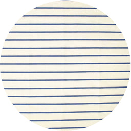 Round Contemporary Light Yellow Beige Solid Rug, con1182