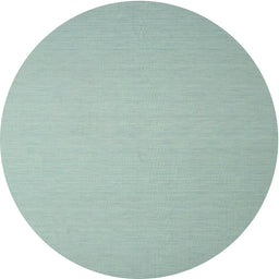 Round Machine Washable Contemporary Blue Green Rug, wshcon1197