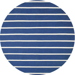 Round Machine Washable Contemporary Blueberry Blue Rug, wshcon1199