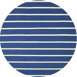 Round Machine Washable Contemporary Blueberry Blue Rug, wshcon1200