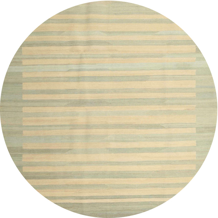 Round Contemporary Brown Gold Modern Rug, con1249