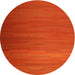 Round Contemporary Red Modern Rug, con1250