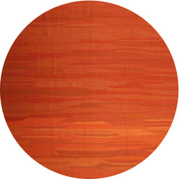 Round Machine Washable Contemporary Red Rug, wshcon1250