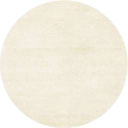 Round Machine Washable Contemporary Blanched Almond Beige Rug, wshcon127
