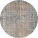 Round Contemporary Sage Green Modern Rug, con1336