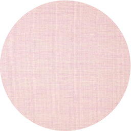 Round Contemporary Pink Modern Rug, con1355