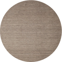 Round Contemporary Brown Modern Rug, con1371