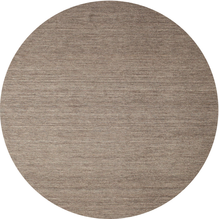 Round Machine Washable Contemporary Brown Rug, wshcon1371