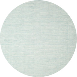 Round Machine Washable Contemporary Light Rose Green Rug, wshcon1373