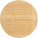 Round Contemporary Orange Modern Rug, con1374