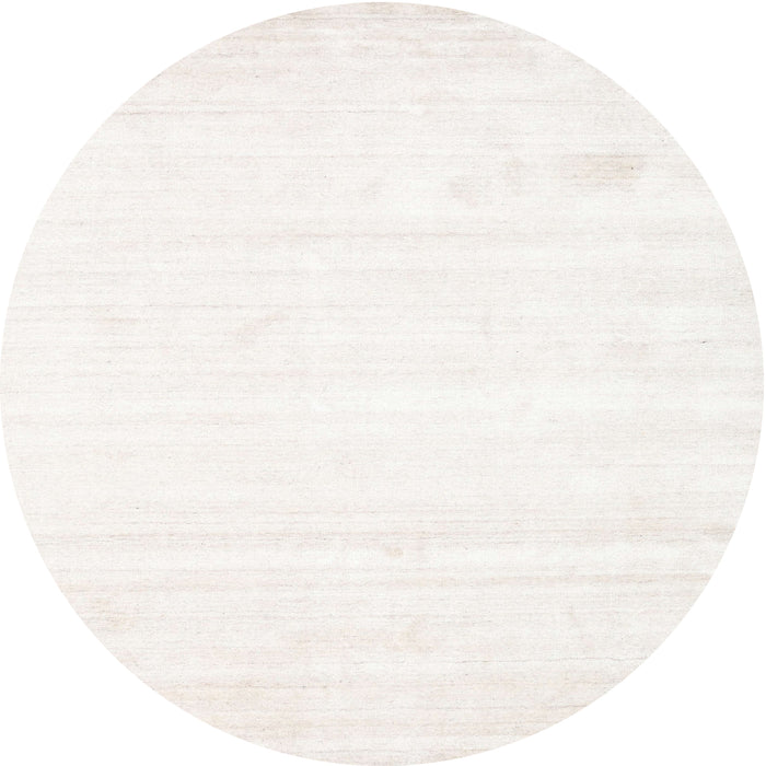 Round Machine Washable Contemporary Lace Beige Rug, wshcon1417