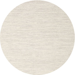 Round Contemporary Champagne Beige Solid Rug, con1432