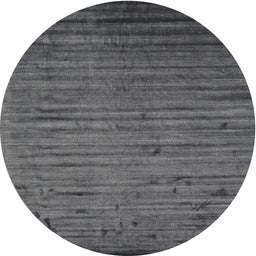 Round Machine Washable Contemporary Gray Rug, wshcon1458