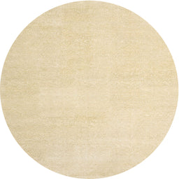 Round Machine Washable Contemporary Khaki Gold Rug, wshcon1478