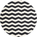 Round Machine Washable Contemporary Charcoal Black Rug, wshcon1652