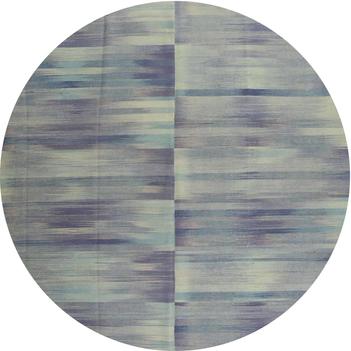 Round Contemporary Dark Gray Modern Rug, con1693