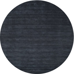 Round Machine Washable Contemporary Dark Slate Gray Green Rug, wshcon16