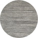 Round Machine Washable Contemporary Sandstone Brown Rug, wshcon1721