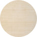 Round Contemporary Deep Peach Orange Solid Rug, con172