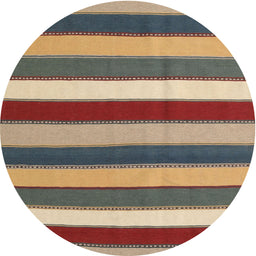 Round Machine Washable Contemporary Sepia Brown Rug, wshcon1737