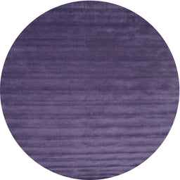 Round Machine Washable Contemporary Purple Haze Purple Rug, wshcon173