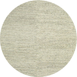 Round Contemporary Gold Modern Rug, con1743