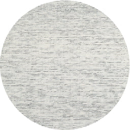 Round Contemporary Cloud Gray Modern Rug, con1749