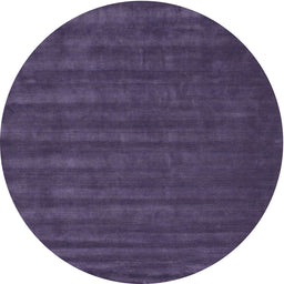 Round Machine Washable Contemporary Purple Haze Purple Rug, wshcon174