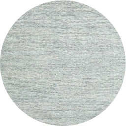 Round Machine Washable Contemporary Dark Gray Rug, wshcon1751