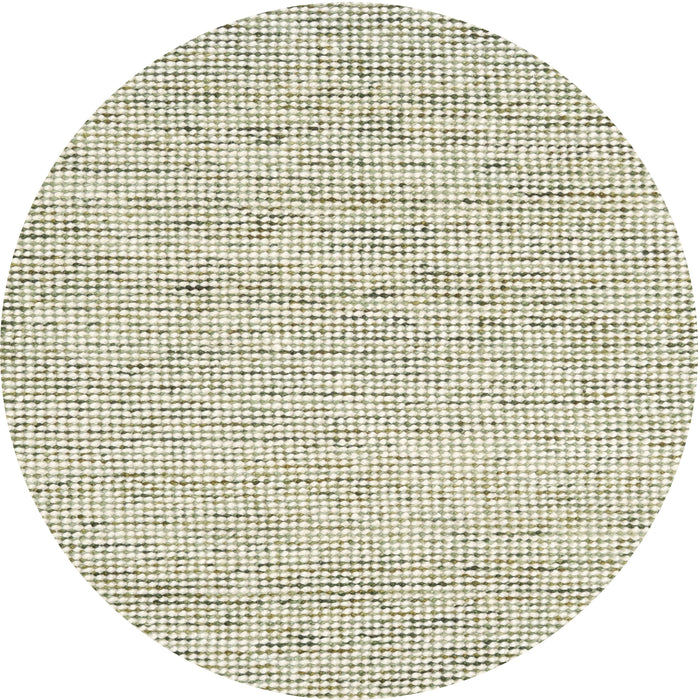 Round Machine Washable Contemporary Gold Rug, wshcon1754