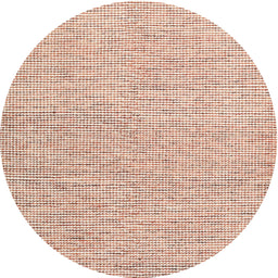 Round Contemporary Orange Modern Rug, con1761