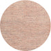 Round Contemporary Orange Modern Rug, con1761