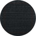 Round Machine Washable Contemporary Gunmetal Green Rug, wshcon1765