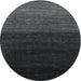 Round Contemporary Gray Modern Rug, con1768