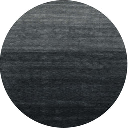 Round Machine Washable Contemporary Gray Rug, wshcon1768