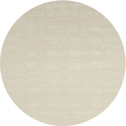 Round Contemporary Tan Brown Solid Rug, con176