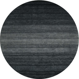 Round Machine Washable Contemporary Dark Slate Gray Green Rug, wshcon1776