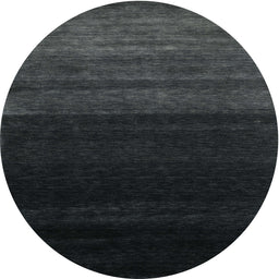 Round Contemporary Light Black Modern Rug, con1780