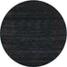 Round Machine Washable Contemporary Gunmetal Green Rug, wshcon1789