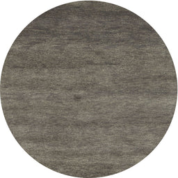 Round Machine Washable Contemporary Army Brown Rug, wshcon1797