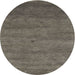 Round Machine Washable Contemporary Army Brown Rug, wshcon1797