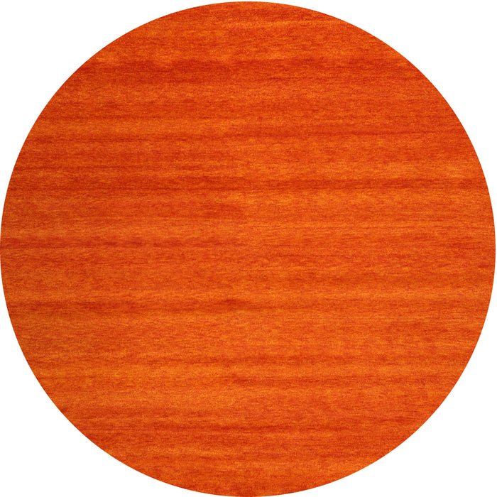 Round Contemporary Red Modern Rug, con1800
