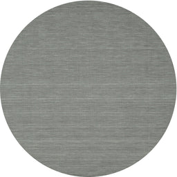 Round Machine Washable Contemporary Gunmetal Gray Rug, wshcon181