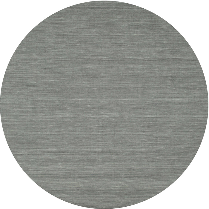 Round Contemporary Gunmetal Gray Modern Rug, con181