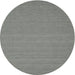 Round Contemporary Gunmetal Gray Modern Rug, con181