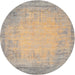 Round Contemporary Camel Brown Modern Rug, con1822