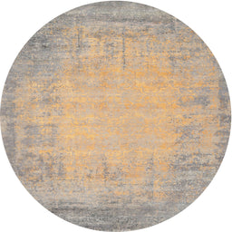 Round Machine Washable Contemporary Camel Brown Rug, wshcon1822