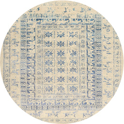 Round Contemporary Dark Gray Modern Rug, con1824